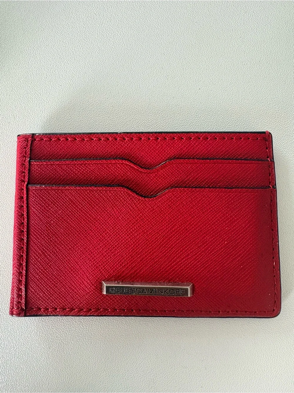 Rebecca Minkoff Saffiano Leather Slim Card Case & ID Holder